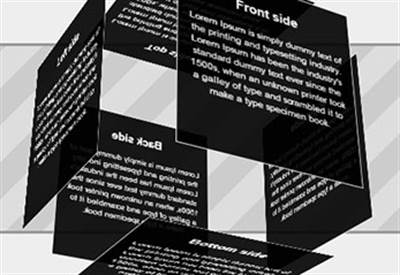 Animated 3d Css Cube